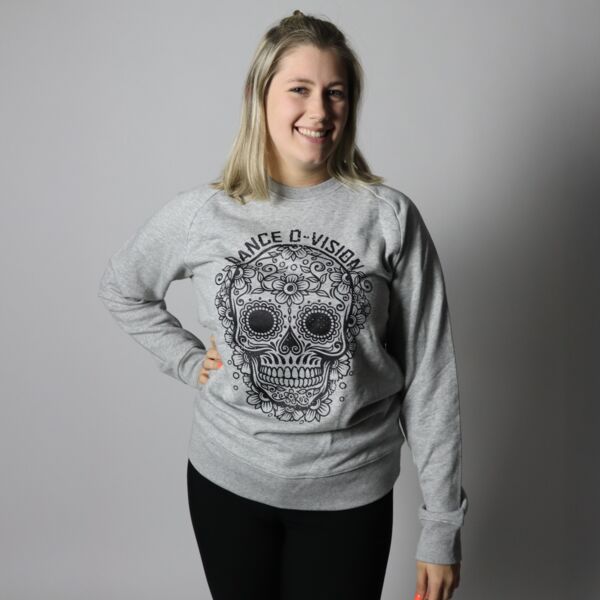 Grew sweater with black Dance D-vision skull Thumbnail