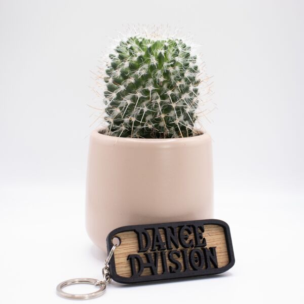 Wooden keychain with black Dance D-vision logo Thumbnail