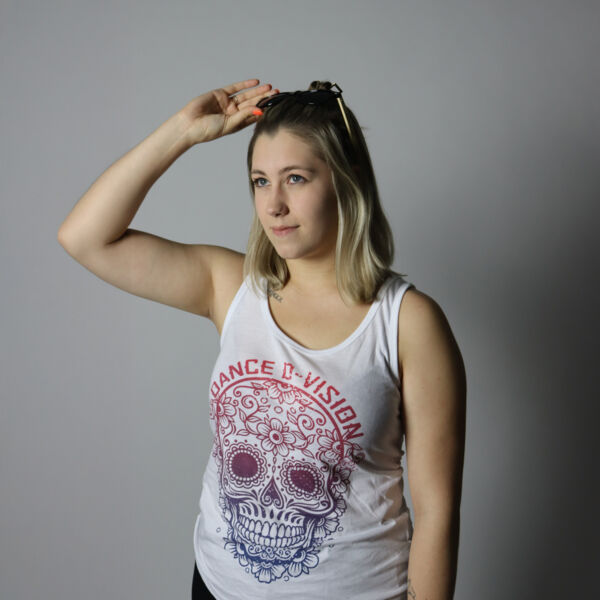 Tanktop with Colorful Dance D-Vision Skull Thumbnail
